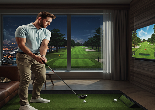 Golf Simulator Setup for Twitch Streaming